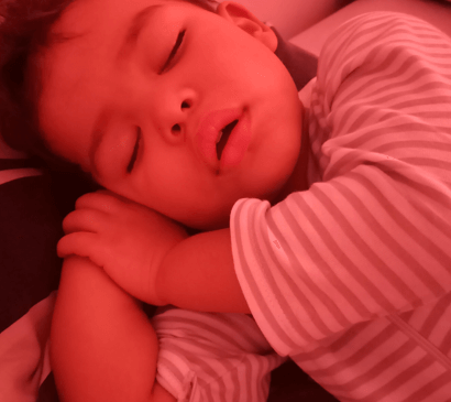 Un dulce Pequeño duerme