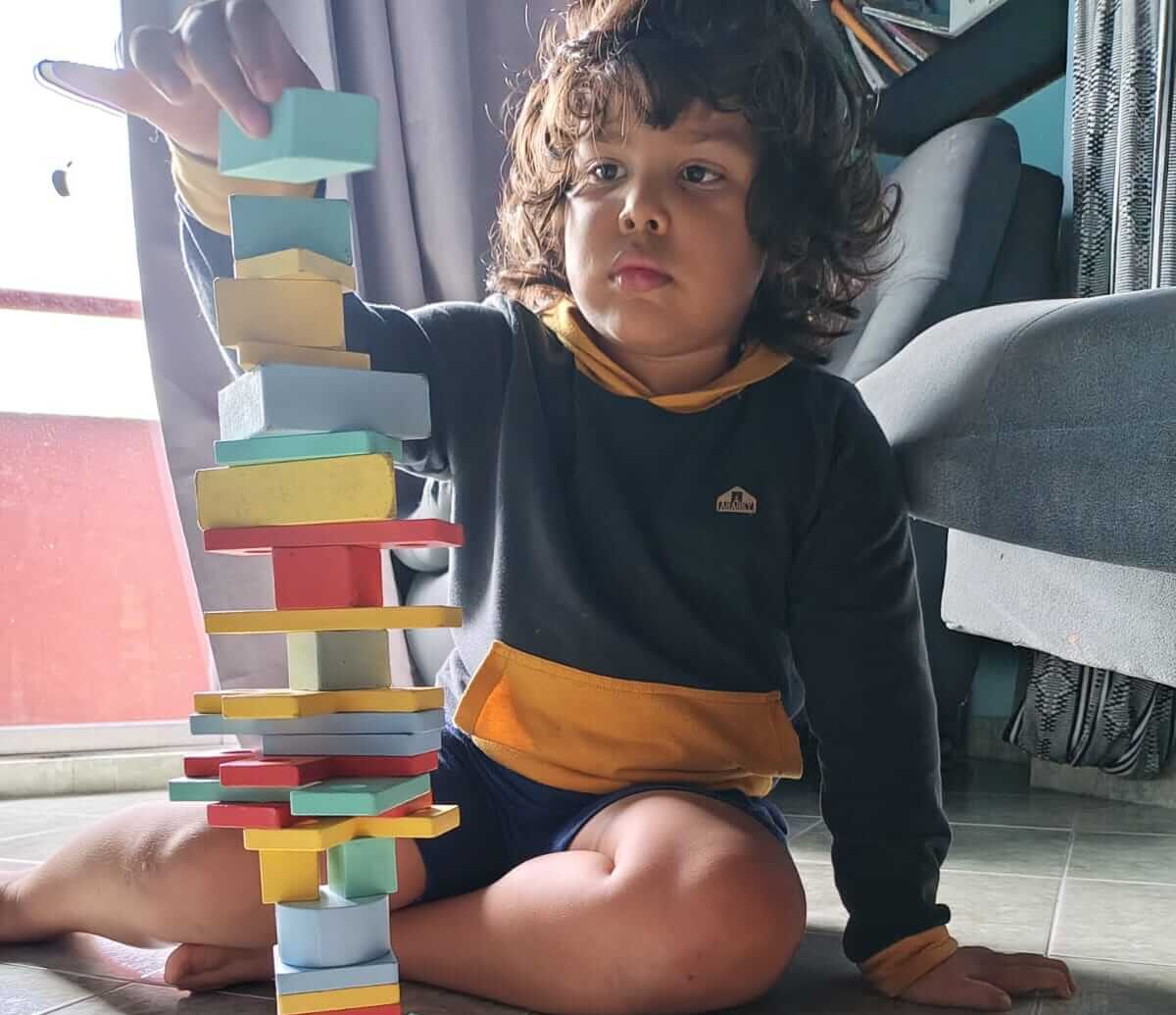 Apilando bloques hacia a arriba